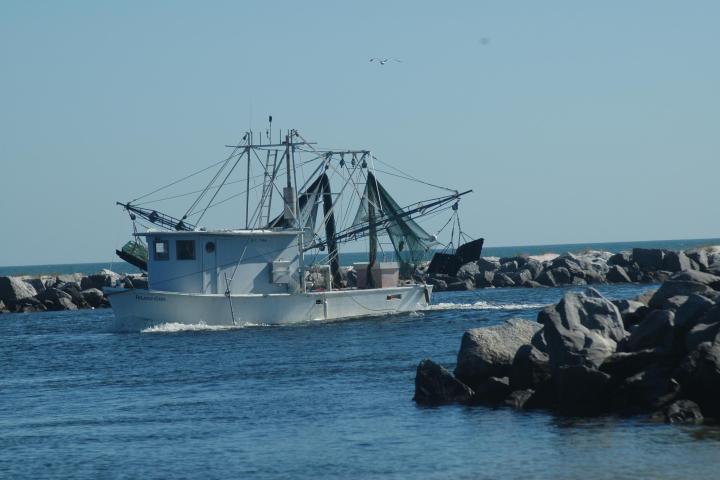 a large ship in a body of water