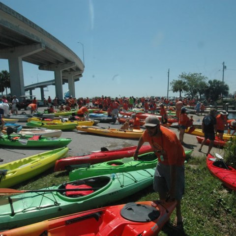 a group of people on a boat