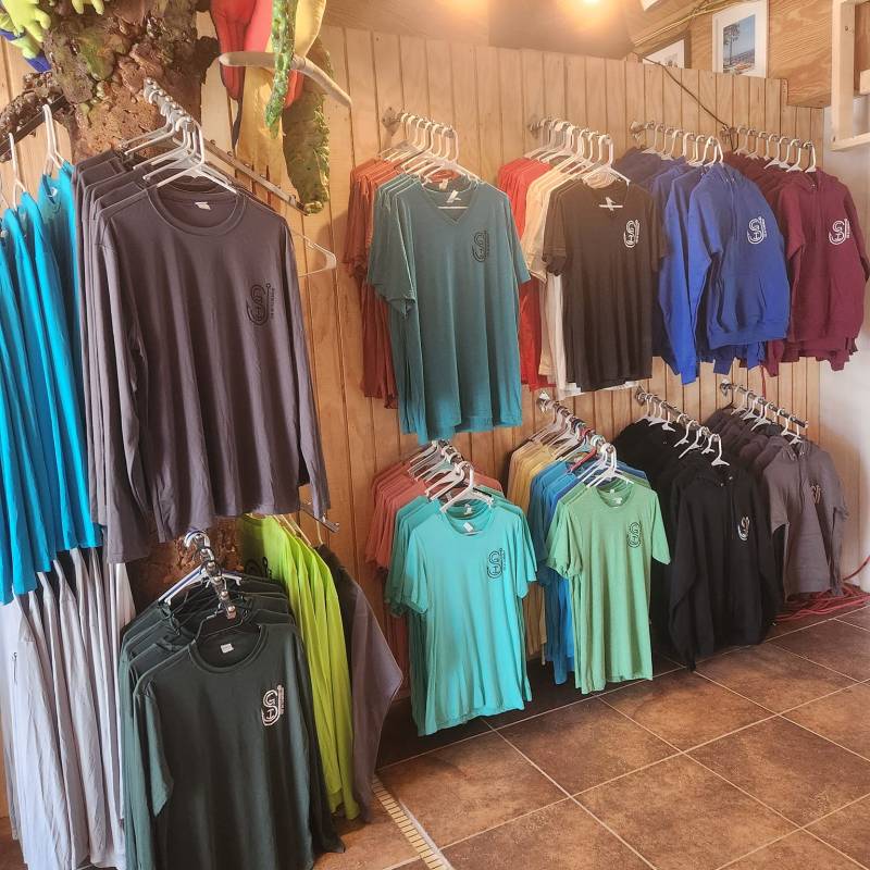 a group of colorful clothes